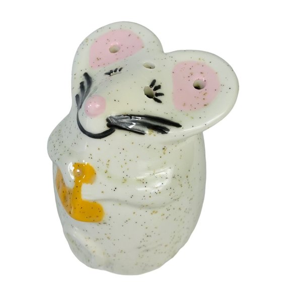 Vintage Whimsical Mouse Parmesan Cheese Shaker Ceramic Condiment Sunday Dinner - Picture 2 of 12
